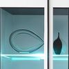 Kleine Vitrine Cantara - Weiß Hochglanz Bild 4