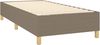 vidaXL Boxspringbett mit Matratze Taupe 90x200 cm Stoff 3137129 Bild 4