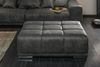 riess-ambiente Fußhocker ELEGANCIA 110cm grau (Einzelartikel, 1 St), Microfaser · mit Ziersteppung · für Sofas · Modern Design Bild 2