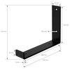 ML-DESIGN Wandregalhalter Regalhalterung L-Form aus Metall, Regalwinkel für Wandmontage, 4-tlg, Industrielle Wandregal Schwarz, Regalträger Regalhalterungen Bild 3