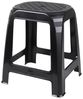 Spetebo Tritthocker aus Kunststoff in schwarz - 46 x 41 cm - Küchen und Badezimmer Hocker (Kunststoff Hocker, 1 St, Sitzhocker), fester Stand auf 4 Füßen Bild 4