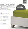 Bettwaesche-mit-Stil Mako-Satin Spannbettlaken grün 180x200cm Höhe 21-30cm Bild 2