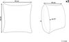 Kissen 2er Set Geometrisches Muster SILYBUM Samtstoff 45 x 45 cm Rosa Bild 3