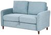 Sofa 2-Sitzer MARE Stoff Blau mit Stauraum Bild 4