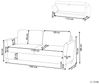 Sofa 2-Sitzer MARE Stoff Blau mit Stauraum Bild 3