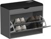 Schuhbank Schufy Anthrazit 60 x 51 cm mit 2 Fächern Vicco Bild 5