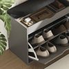 Schuhbank Schufy Anthrazit 60 x 51 cm mit 2 Fächern Vicco Bild 4