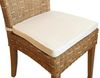 Amagohome Stuhlkissen Stuhlkissen Sitzkissen 42x44cm Stuhlauflage leinenweiß Kissen mit Klet Bild 5