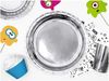 partydeco Pappteller, Pappteller rund 23cm Silber 6er Set Bild 4