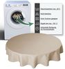 Haus und Deko Tischdecke Tischdecke rund 180 cm Ø beschichtet Leinenoptik wasserabweisend Lotus (1-tlg) Bild 4