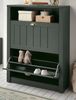 Schuhschrank Forres in grün Landhaus 80 x 112 cm Bild 2