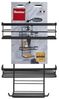 Metaltex Duschregal mit 3 Etagen und Haken Schwarz 443448 Bild 4