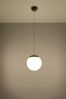 Pendelleuchte, Weiß, Gold, Stahl, H 80 cm Bild 2