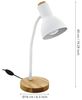 Eglo 98832 Tischleuchte VERADAL E27 1X40W Holz, Kunststoff, Stahl weiss, braun B:12,5 H:49cm mit Kabelschalter Bild 3