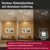 Paulmann 92250 LED Einbauleuchte Sormus 10cm 3er-Set IP65 rund chrom Bild 3
