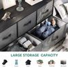 YITAHOME Kommode,Kommode mit 7 Schubladen,Schrank,Stoffschubladen mit Griffen,Kommodenschrank mit Stabiler Stahlrahmen,Dauerhaft,Schwarz Grau Bild 5