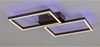 Rabalux 71032 LED Deckenleuchte LUDANO 40W Metall mattschwarz, Kunststoff weiß 2700-6500K L:41cm B:46cm H:6,5cm dimmbar mit Fernbedienung Bild 4