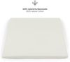Laleni 2er-Set Spannbettlaken Laufgitter quadratisch 100x100 cm - Oeko-Tex Zertifiziert, 100% Baumwolle, atmungsaktives Spannbetttuch Jersey Baby, 135 g/m², Elfenbein Bild 4