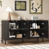 SOFTWEARY Sideboard Breite 145 cm (145/41,5/80 cm), Wohnzimmerschrank, Mehrzweckschrank, matt Bild 2