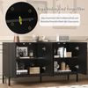 SOFTWEARY Sideboard Breite 145 cm (145/41,5/80 cm), Wohnzimmerschrank, Mehrzweckschrank, matt Bild 5