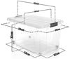 BigDean 3 Stück 60 L Aufbewahrungsbox mit Deckel groß transparent - stapelbare robuste Box - rollbare Stapelbox mit festen Klickverschlüssen - Made in Germany Bild 3