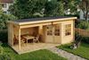 Alpholz Holz Gartenhaus Carl 28 | Natur | 339x600x235 cm Bild 3