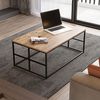 WELL HOME MOBILIARIO & DECORACIÓN Beistelltisch, 100% Spanplatte mit Melaminbeschichtung, Farbe Atlantic Kiefer Bild 2