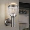 LED Wandlampe, Edelstahl, Bewegungsmelder, H 31,7 cm, CALLISTO Bild 2