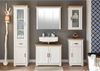JASMIN Spiegelschrank Bad mit LED-Beleuchtung in Pinie hell, Artisan Eiche Optik - Landhausstil Badezimmerspiegel Schrank mit viel Stauraum - 83 x 75 x 25 cm (B/H/T) Bild 4