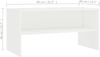 vidaXL TV-Schrank Weiß 80x40x40cm Holzwerkstoff 800054 Bild 3