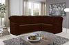 Cavadore Ecksofa Bansa mit Federkern / Polstercouch im klassischen Design / inkl. Bettfunktion / 265 x 94 x 215 / Mikrofaser Braun Bild 2
