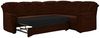 Cavadore Ecksofa Bansa mit Federkern / Polstercouch im klassischen Design / inkl. Bettfunktion / 265 x 94 x 215 / Mikrofaser Braun Bild 5