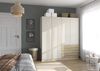 Rauch Möbel Costa, Kleiderschrank für Schlafzimmer, Kinderzimmer, Babyzimmer, Garderobe, Flur, 4-türig, 2 Schubladen, Push-to-Open, Zubehör Basic, Farbe Beige/Eiche Artisan, Holz, Breite 181 cm Bild 2