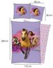 BERONAGE Kinderbettwäsche Spirit Untamed Stay Wild Bettwäsche Biber / Flanell, 100% Baumwolle, 2 teilig, 135x200 + 80x80 cm Bild 2