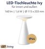 MÜLLER-LICHT LED-Akku-Tischleuchte 27700206, dimmbar, 2700K, warmweiß, weiß Bild 5