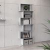 RICOO Standregal 192 x 70 x 25 cm grau – Bücherregal Raumteiler Wohnzimmer WM070-PL Bild 2