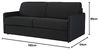 Schlafsofa 4-Sitzer CALIFE - Stoff - Hellgrau - Liegefläche: 160 cm - Matratzenhöhe: 18 cm Bild 3