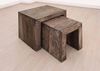Beistelltisch Sheesham 45x35x45 grau geölt NATURE GREY #12 Bild 2