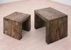 Beistelltisch Sheesham 45x35x45 grau geölt NATURE GREY #12 Bild 3