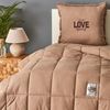 Karaca Home Bettwäsche Karaca Motto Beige 135X200 cm Baumwolle Comfort Schlafset Bild 2