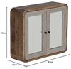 Spiegelschrank Bad massivum Dingle 67x55x20 cm Pinie natur grau Betonoptik Wandspiegelschrank Hängeschrank Badezimmermöbel MDF Bild 3