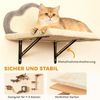 PawHut Katzen-Kletterwand Wandmontiertes Design, für 1-3 Katzen, Beige Bild 3