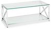 Julian Bowen Miami Couchtisch, Chrom und Glas Bild 4