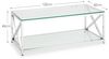 Julian Bowen Miami Couchtisch, Chrom und Glas Bild 3