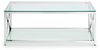 Julian Bowen Miami Couchtisch, Chrom und Glas Bild 5