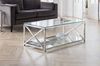 Julian Bowen Miami Couchtisch, Chrom und Glas Bild 2