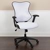 Flash Furniture High Back Designer White Mesh Executive Swivel Ergonomic Office Chair with Adjustable Arms, 25.75"W x 25"D x 39" - 42.75"H Bild 2