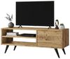 Dmora Mobile Porta TV Nunk, Credenza da soggiorno, Armadio Basso per TV, Base parete attrezzata, 110x40h44 cm, Quercia Bild 2