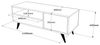 Dmora Mobile Porta TV Nunk, Credenza da soggiorno, Armadio Basso per TV, Base parete attrezzata, 110x40h44 cm, Quercia Bild 3