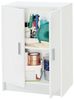 Habitdesign Niedriger Mehrzweckschrank, 2 Türen, weiß lackiert, Maße: 59 cm (Breite) x 80 cm (Höhe) x 37 cm (Tiefe) Bild 4